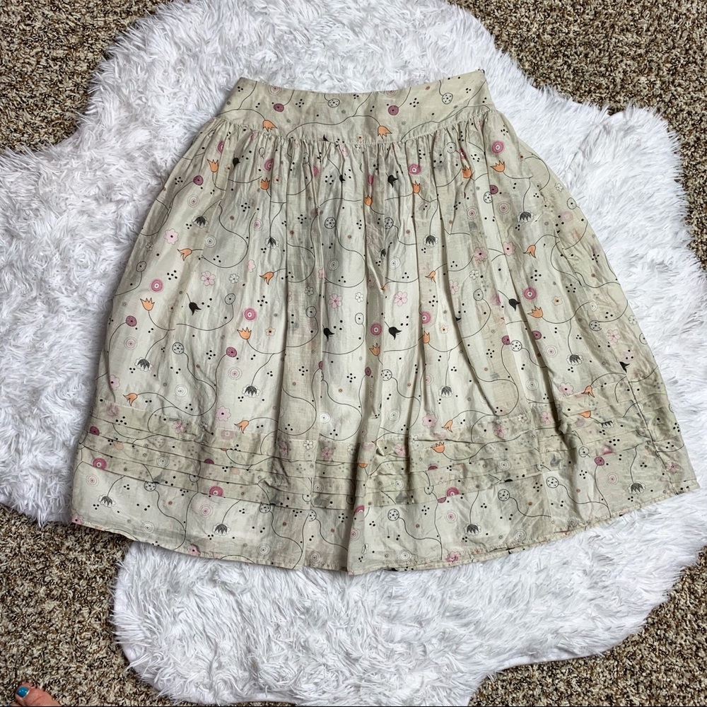 Vintage Globus Essentials Floral Print Skirt 34